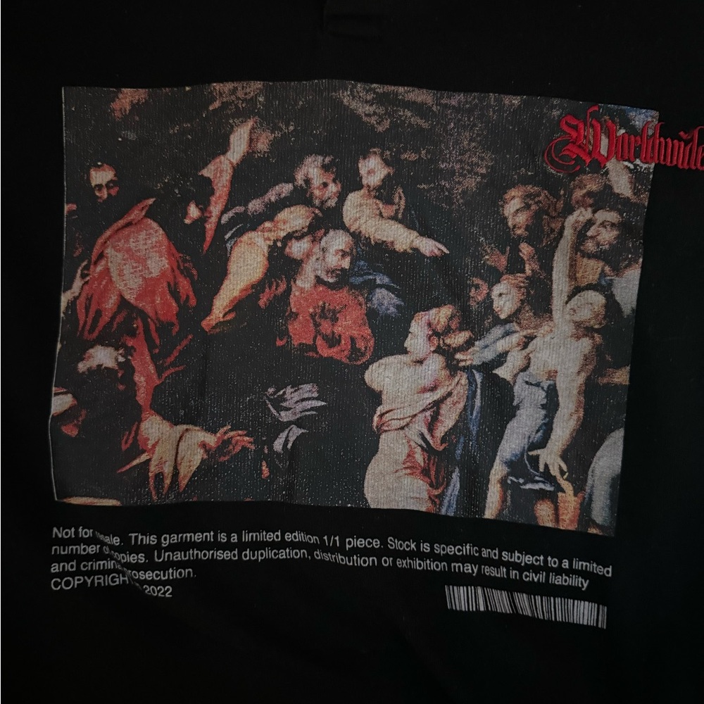 BoohooMAN Black Graphic T-Shirt with Artistic Print